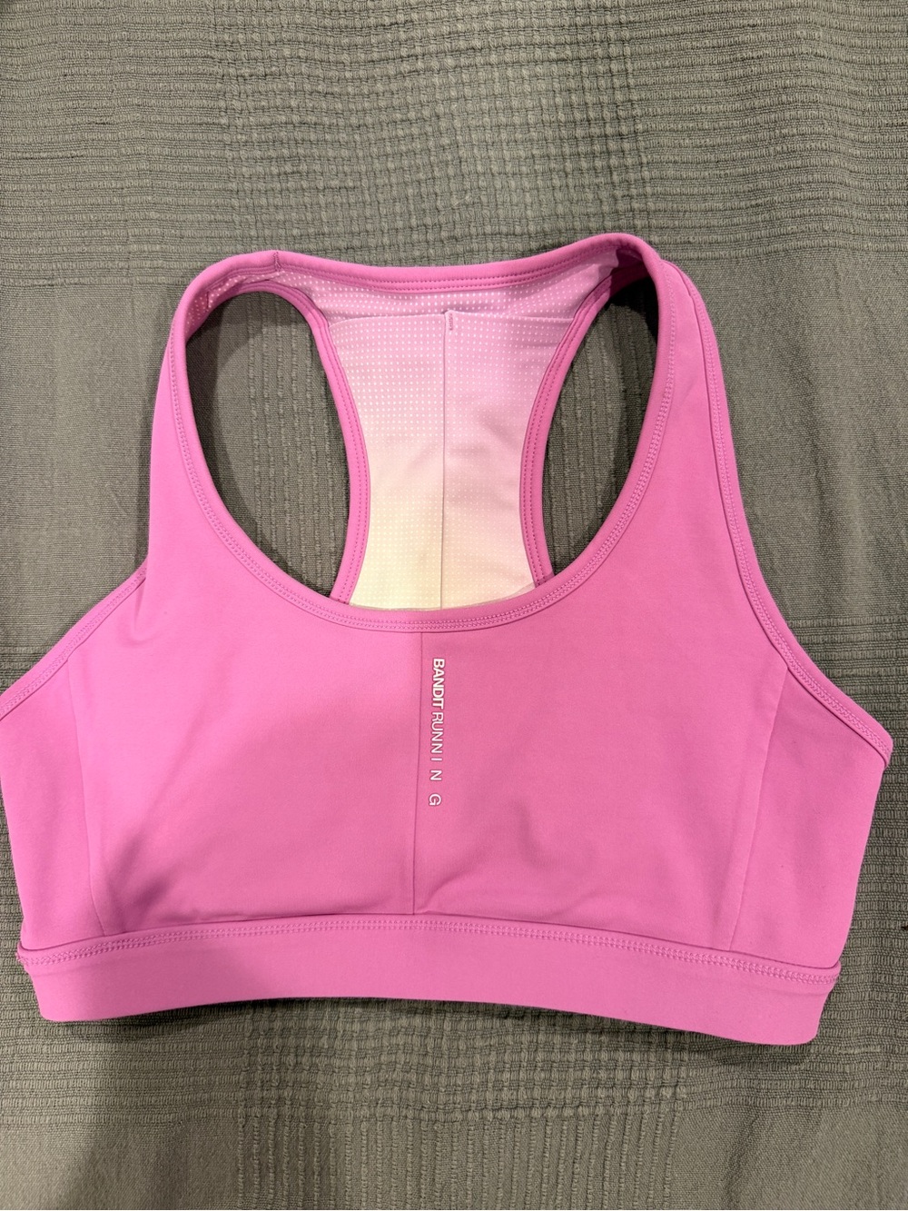 Women's Pink Racerback Sports Bra - Brand: bandit